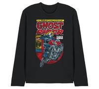 Marvel Ghost Rider Unisex Long Sleeve T Shirt, Black, Large