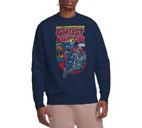 Marvel Ghost Rider Unisex Sweatshirt, Navy, XX-Large