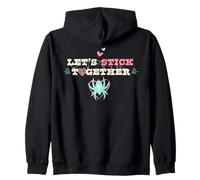 Marvel Ghost-Spider Let's Stick Together Valentine's Day Sudadera con Capucha