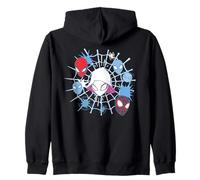 Marvel Ghost-Spider Team Spidey Big Face Collage Sudadera con Capucha
