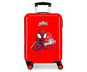Marvel Go Spidey Maleta de cabina Rojo 38x55x20 cms Rígida ABS Cierre de combinación lateral 34L 2 kgs 4 Ruedas dobles Equipaje de Mano