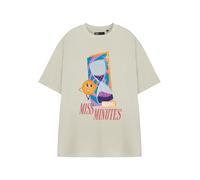 Marvel Graphic Tee - Camiseta de manga corta con cuello redondo para mujer, diseño clásico inspirado en cómics, camiseta casual para fans y coleccionistas, Miss Minutes, M