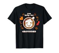Marvel Groot Fall Spice Coffee You Keep Me Grounded Friend Camiseta