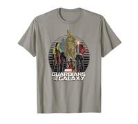 Marvel Guardianes de la Galaxia - Camiseta gráfica a rayas Camiseta