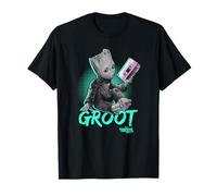 Marvel Guardianes de la galaxia Neon Retro Baby Groot Camiseta
