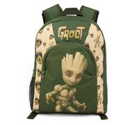 Marvel Groot Mochila para niños | Chicas Chicos Verde Guardianes de la Galaxia Personaje Mochila Mochila Mochila Mochila Mochila Accesorio de bolsa escolar | Regalos de mercancía de películas