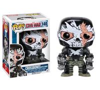 Marvel Guerra Civil Cruzada Bones Cracked Máscara 9.5cm Vinilo Figura Pop Funko