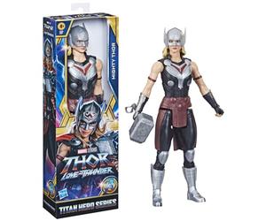 Marvel Hasbro Avengers Titan Hero Series Mighty Thor Toy, 30-cm-Scale Thor: Love and Thunder Figure for Children Aged 4 and Up