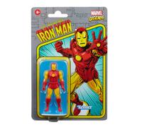 Marvel hasbro legends - figura de iron man de 9.5 cm - colección retr