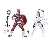 Marvel Hasbro Legends Series Avengers - Figuras de Red Guardian y Melina Vostokoff de 15 cm - Set Doble con 12 Accesorios - Edad: 4+