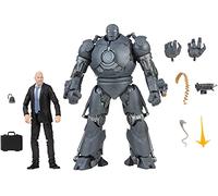 Marvel Hasbro Legends Series - Figuras de Obadiah Stane y Iron Monger de 15 cm - Personajes de la Saga Infinity - Diseño Premium - 2 Figuras y 8 Accesorios