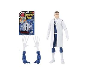 Marvel Hasbro Legends Series Retro Fantastic Four - Figura Coleccionable del Sr. Fantástico de 15 cm - 5 Accesorios, F0352