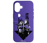 Marvel Hawkeye Clint Barton y Kate Bishop Purple Carcasa para iPhone 16