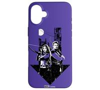 Marvel Hawkeye Clint Barton y Kate Bishop Purple Carcasa para iPhone 16 Plus