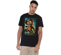 Marvel Heavy Metal Wolverine Versus Sabretooth - Camiseta Unisex, Color Negro, Talla L
