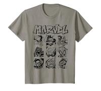 Marvel Heroes and Villain Close Up Boxes Camiseta