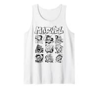Marvel Heroes and Villain Close Up Boxes Camiseta sin Mangas