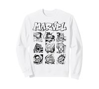 Marvel Heroes and Villain Close Up Boxes Sudadera