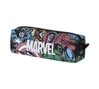 Marvel Heroes-Estuche Portatodo Cuadrado FAN 2.0, Multicolor, 21 x 8 cm