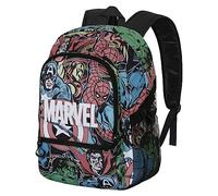 Marvel Heroes-Mochila Fight FAN 2.0, Multicolor, 31 x 44 cm, Capacidad 24 L