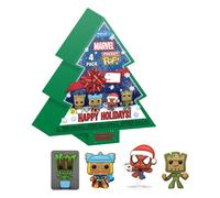 Marvel Holiday 2022 Pocket Pop Vinile Portachiavis 4-pack Tree Holiday Box 4 Cm