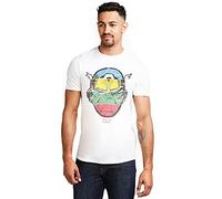 Marvel Hombre Avengers Faces - Mens T Shirt - White - SML Camiseta Not Applicable, Blanco (White Wht), Small (Talla del Fabricante: Small)