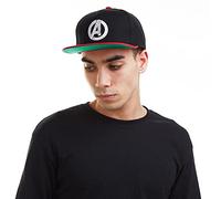 Marvel Hombre Avengers Logo Gorra de béisbol Not Applicable, Negro (Black/Red RBL), Talla única
