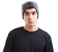 Marvel Avengers Logo Gorro de Punto, Gris (Antique Grey Gry), Talla única para Hombre