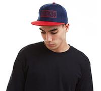 Marvel Hombre Line Logo Gorra de béisbol Not Applicable, Azul (Navy/Red Nrd), Talla única