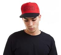 Marvel Hombre Line Logo Gorra de béisbol Not Applicable, Rojo (Red/Black RBL), Talla única