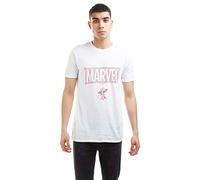 Marvel Hombre Spiderman Web Logo Camiseta Not Applicable, White, Medium
