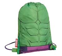 Marvel Hulk - Bolsa de gimnasio con cordón para niños, Hulk, Hulk, Bolsa con cordón