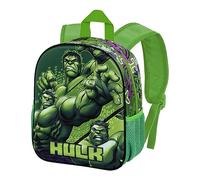 Marvel Hulk Destroyer-Mochila 3D Pequeña, Verde, 26 x 31 cm, Capacidad 8.5 L