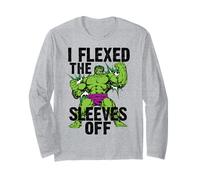 Marvel Hulk I Flexed The Sleeves Off Gym Texto Manga Larga