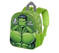 Marvel Hulk Rage-Mochila 3D Elite, Verde, 25 x 30 cm, Capacidad 7 L