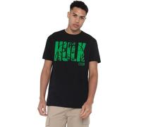 Marvel Hulk Text Camiseta, Negro (Black Blk), XX-Large para Hombre