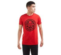 Marvel Hydra Logo Camiseta, Rojo, Medium para Hombre