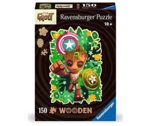 Marvel In Legno Jigsaw Puzzle Groot (150 Pezzi) Ravensburger
