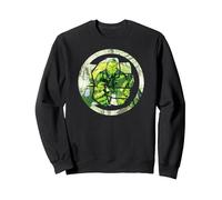 Marvel Incredible Hulk Fist Sudadera, Unisex para Adultos, Negro, S