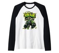 Marvel Incredible Hulk with The Venom Symbiote Hulk Smash Camiseta Manga Raglan