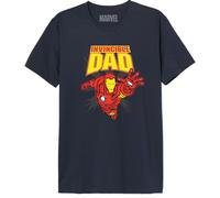 Marvel «Invincinble Iron Man» MEMARCOTS311 - Camiseta para Hombre, Talla S, Azul Marino, S