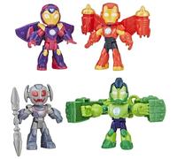 Marvel Iron Man and His Awesome Friends, Pack de Iron Figuras Blindadas, Set de Figuras de acción