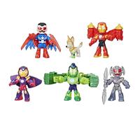 Marvel Iron Man and His Awesome Friends, Pack de Vengadores Blindados, Set de Figuras de acción