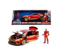 Marvel Iron-Man Avengers Chevy Camaro SS 2016 + Figura 1:24 Modelo JADA TOYS