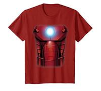 Marvel Iron Man Avengers Halloween Costume Camiseta, Niños, Arándano, 10 años