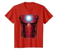 Marvel Iron Man Avengers Halloween Costume Camiseta, Niños, Rojo, 2 años