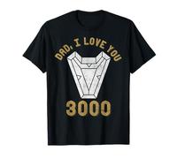 Marvel Iron Man Dad I Love You 3000 Father's Day Camiseta