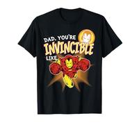 Marvel Iron Man Invincible Dad Father's Day Camiseta