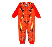 Marvel Iron Man - Pijama todo en uno de forro polar para niños, diseño de los Vengadores, color rojo Ironman, 2-6 años, rosso, 2-3 Years