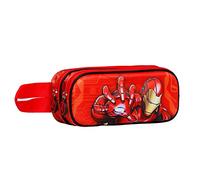 Marvel Iron Man Stark-Estuche Portatodo 3D Doble, Multicolor, 22 x 9.5 cm